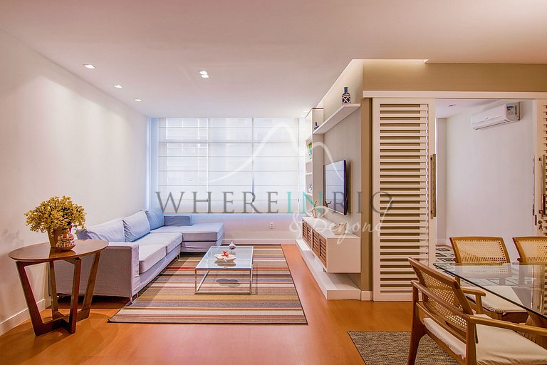 Apartamento em Ipanema com 2 quartos para aluguel de tempora