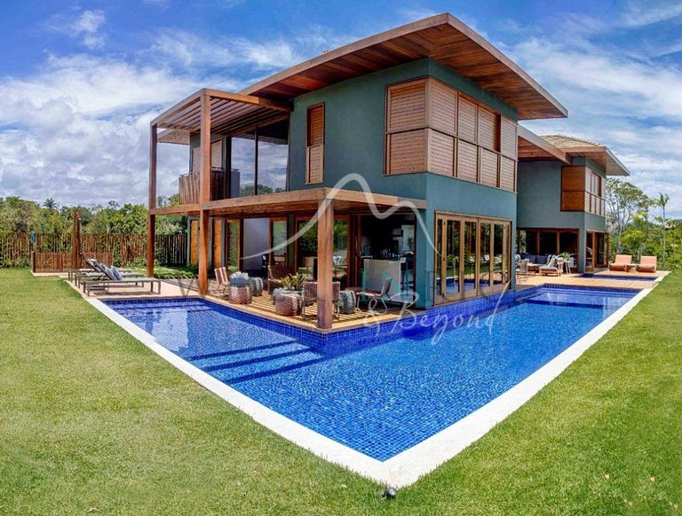 Casa de luxo moderna com 5 suítes para férias em Praia do Fo