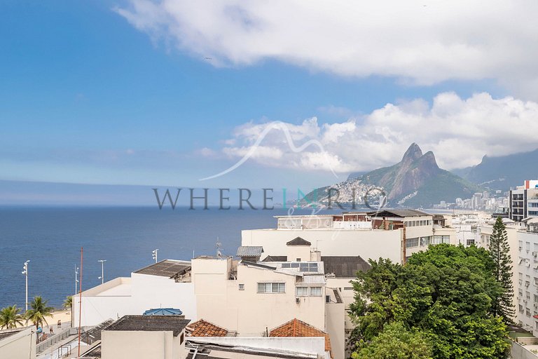 Apartamento reformado en Ipanema con vista al mar