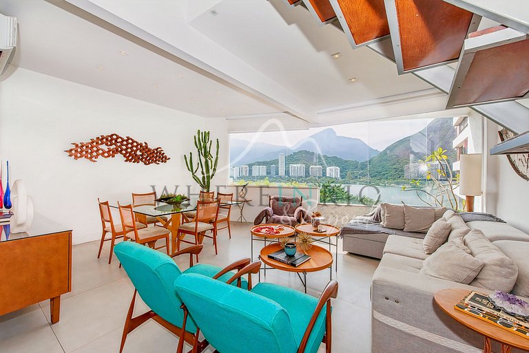 Penthouse triplex com vista para Lagoa em Ipanema