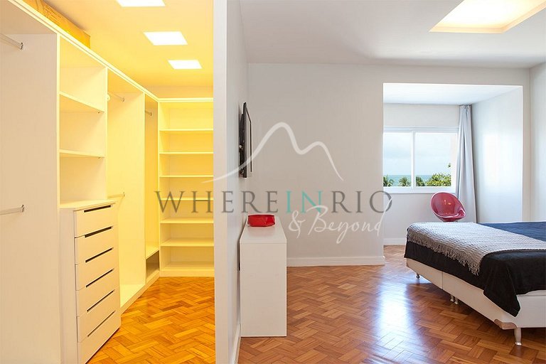 Apartamento de luxo com vista para praia em Copacabana