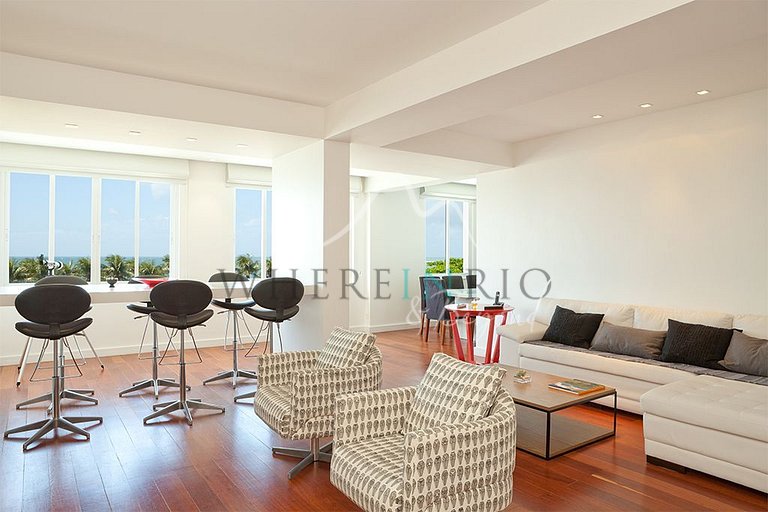 Apartamento con vistas a la playa en Copacabana