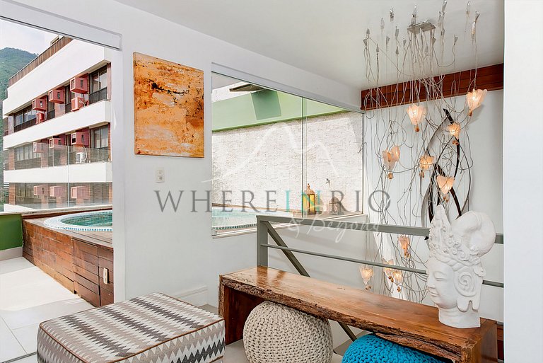 Penthouse triplex com vista para Lagoa em Ipanema