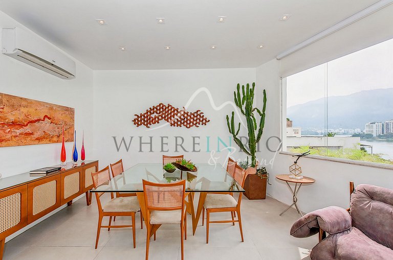 Penthouse triplex com vista para Lagoa em Ipanema