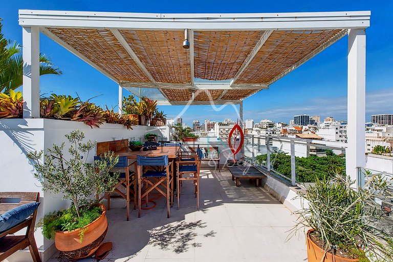 Penthouse triplex com vista para Lagoa em Ipanema