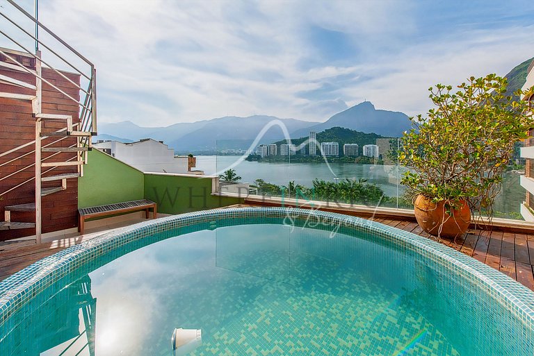 Penthouse triplex com vista para Lagoa em Ipanema