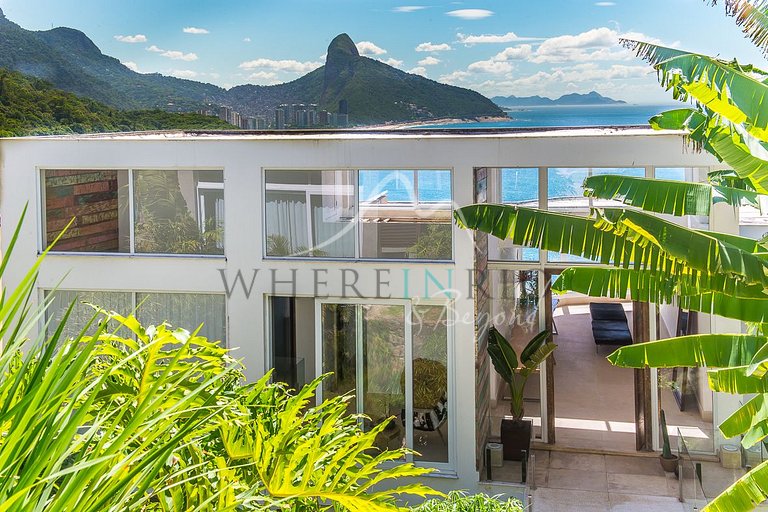 Casa de 1200m2 com piscina para alugar para as férias em Joá