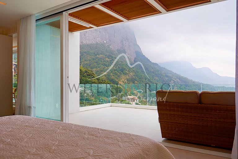 Casa com vista incrível sobre o Morro Dois Irmãos