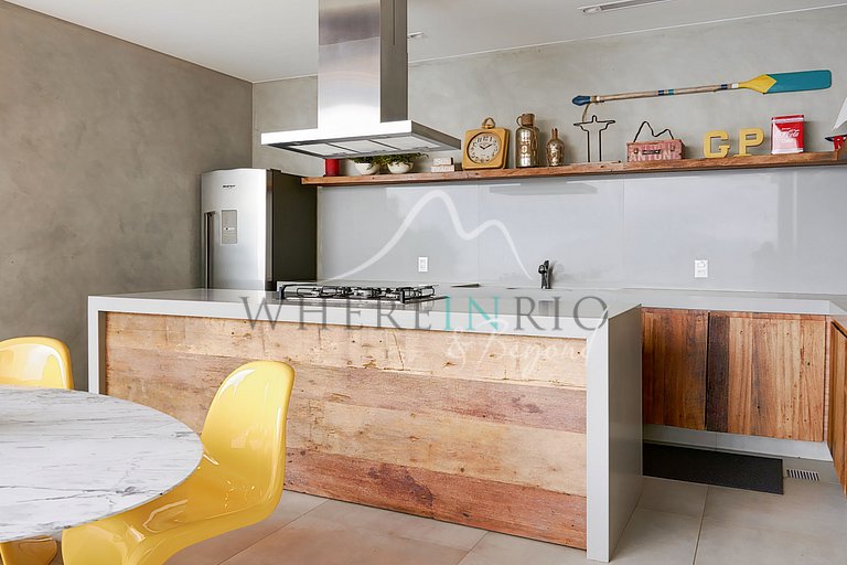 Casa com vista incrível sobre o Morro Dois Irmãos