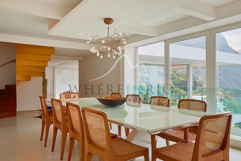 Casa com vista incrível sobre o Morro Dois Irmãos