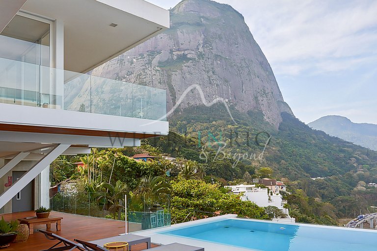 Casa com vista incrível sobre o Morro Dois Irmãos