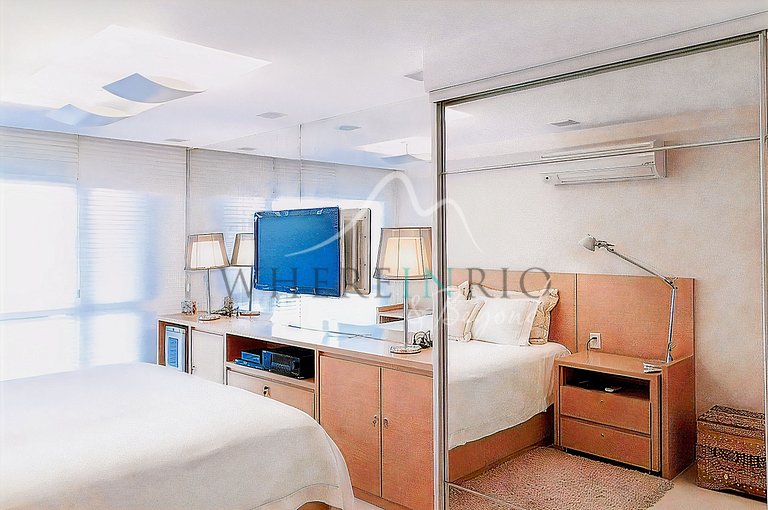 Apartamento frente mar em Ipanema para locação temporária