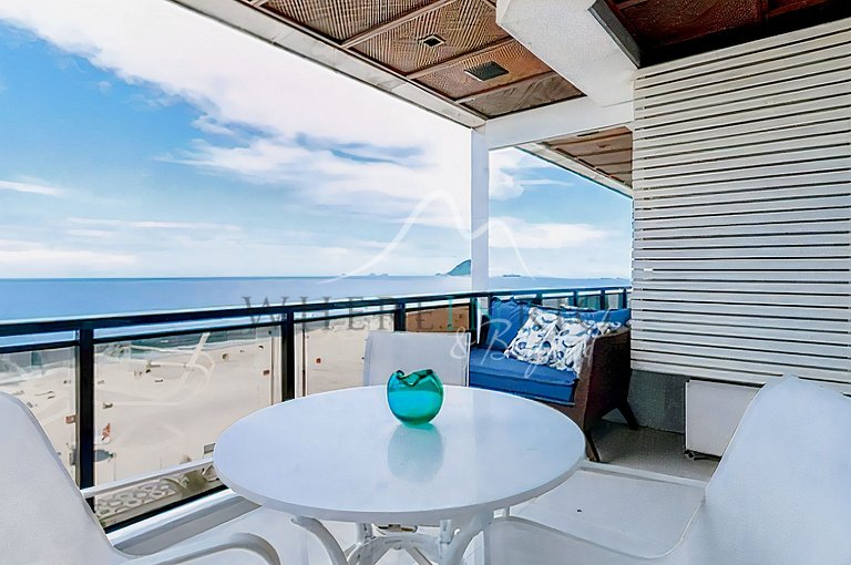 Apartamento frente mar em Ipanema para locação temporária