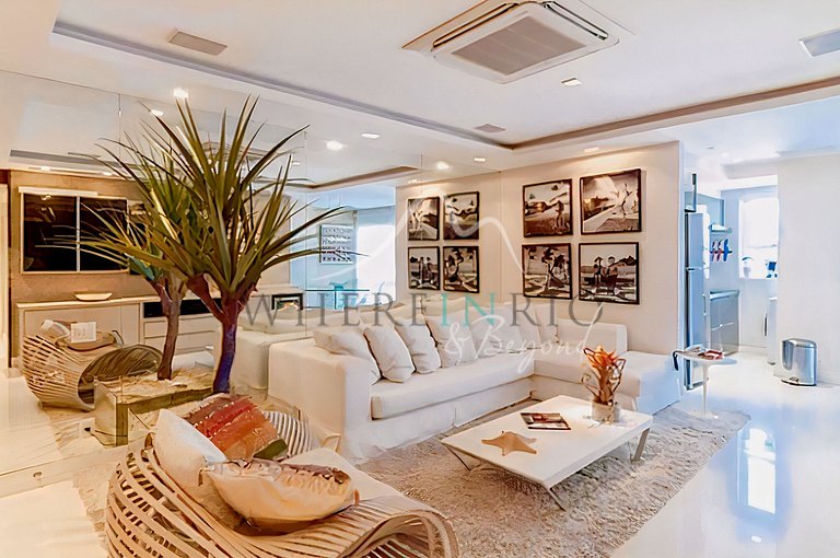 Apartamento frente mar em Ipanema para locação temporária