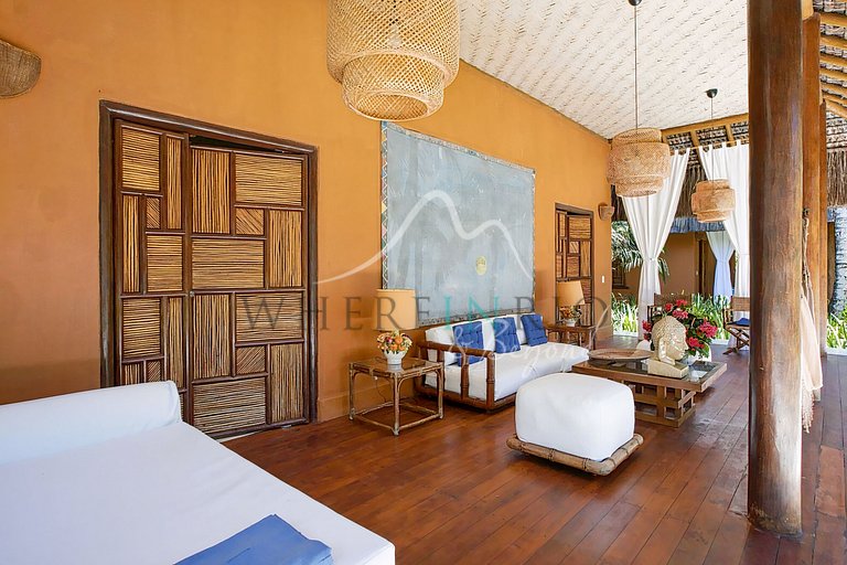 Casa de lujo frente al mar en Trancoso
