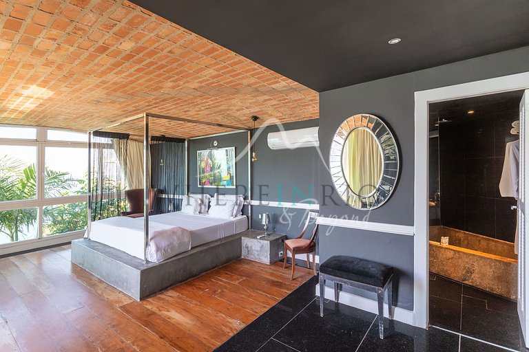 Casa de luxo com vista para o mar em Joá