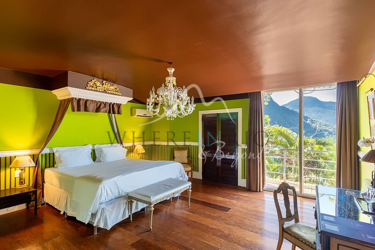 Hotel Mansão de 7 suítes com vistas lindas no Joá para alugu