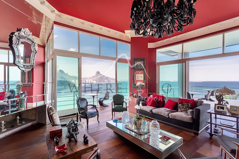 Hotel Mansão de 7 suítes com vistas lindas no Joá para alugu