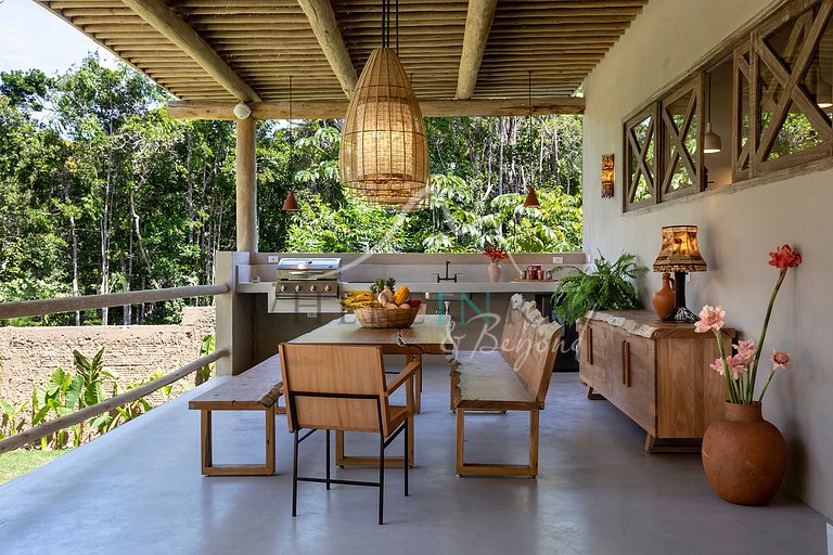 Maison style bohème de 5 suites à Trancoso - Bahia