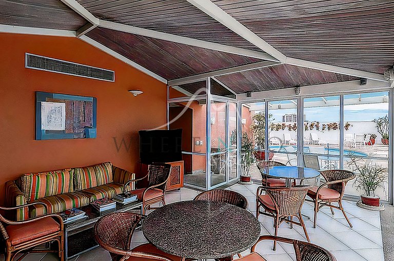 Apartamento frente mar em Ipanema para locação temporária
