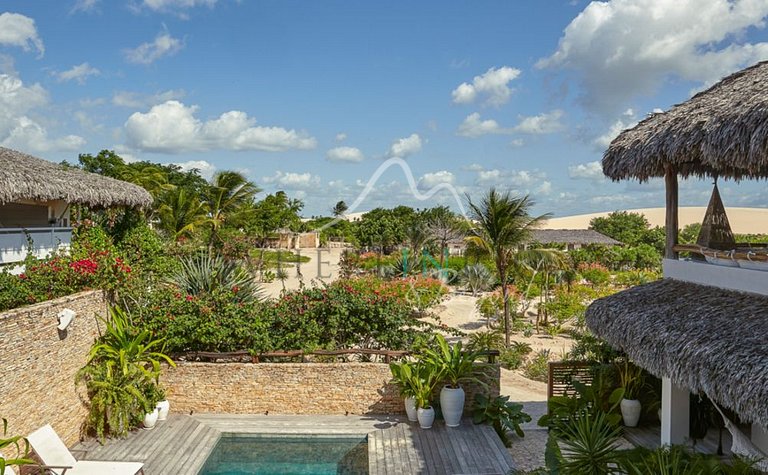 Villa de luxo em frente das dunas em Jericoacoara