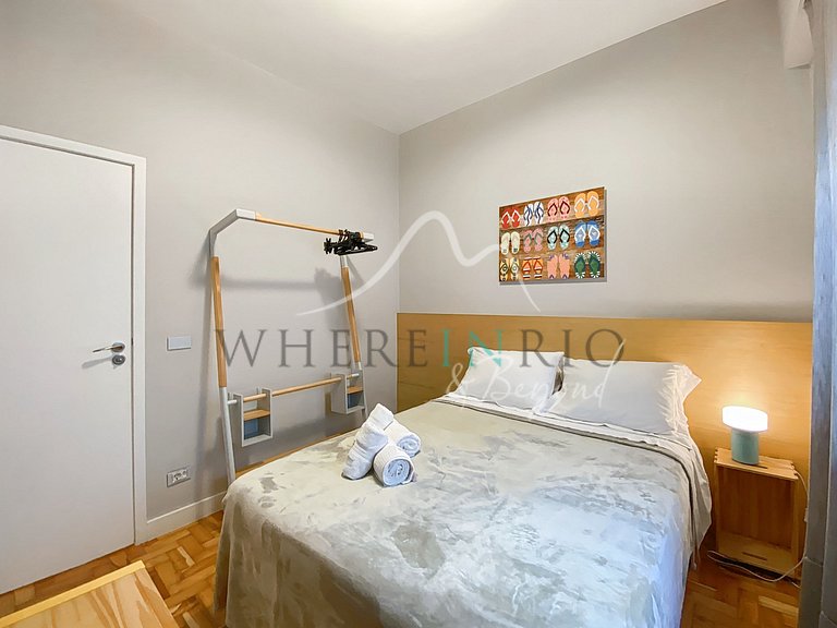 Apartamento aconchegante com 2 quartos em Ipanema