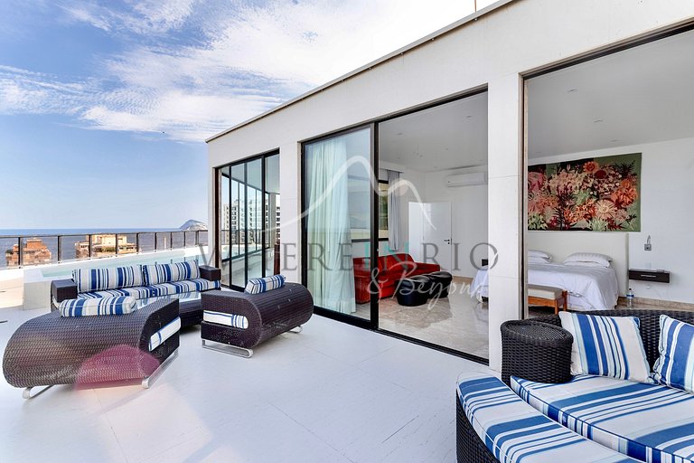Splendide penthouse de 5 suites avec vue digne d'une carte p