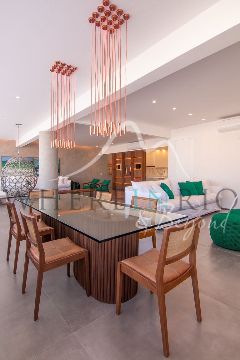 Luxury apartment with 4 suites for vacations in Ipanema