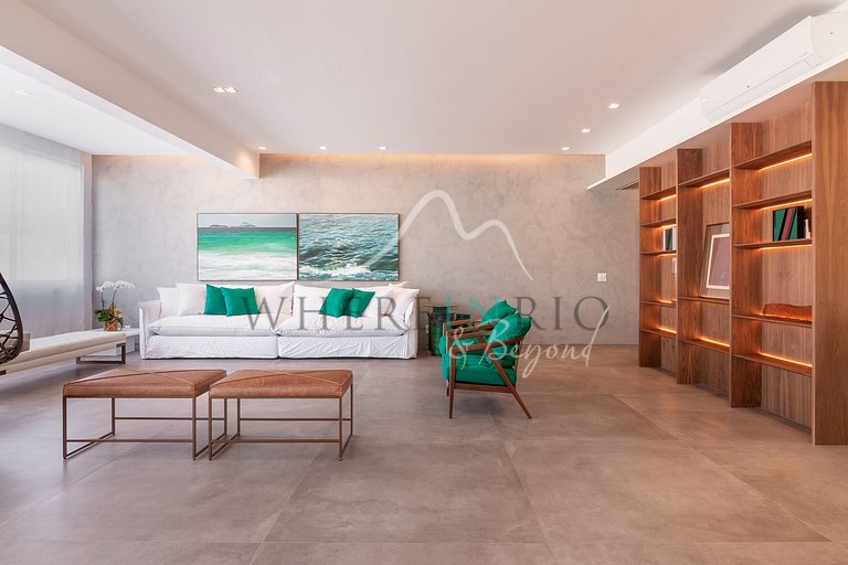 Appartement luxueux avec 4 suites pour des vacances à Ipanem
