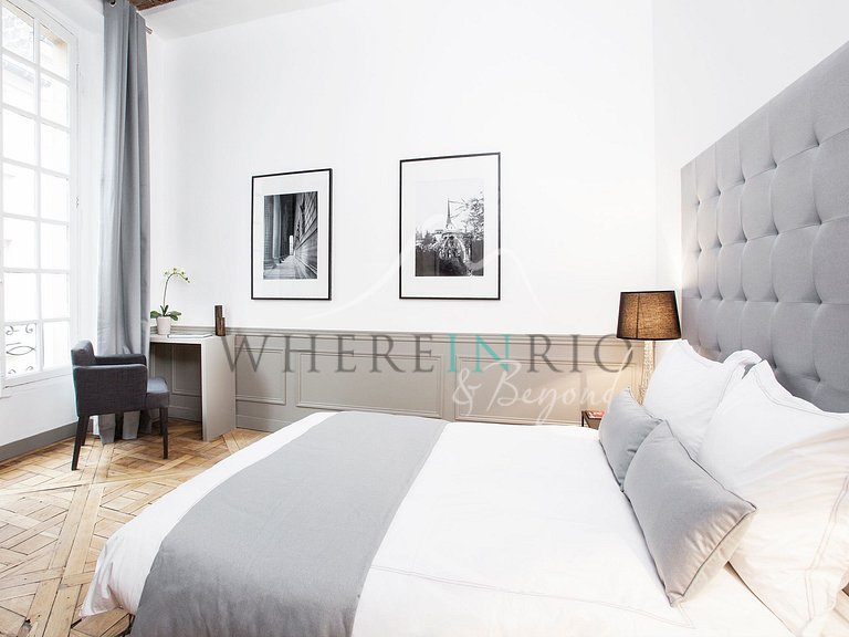 Apartamento parisiense de luxo perto do metrô