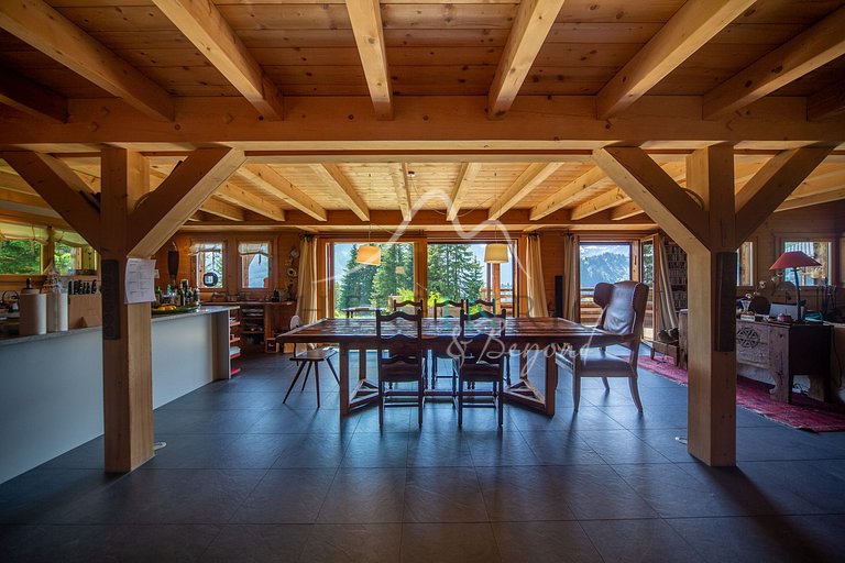 Luxury mountain chalet for sale in Switzerland