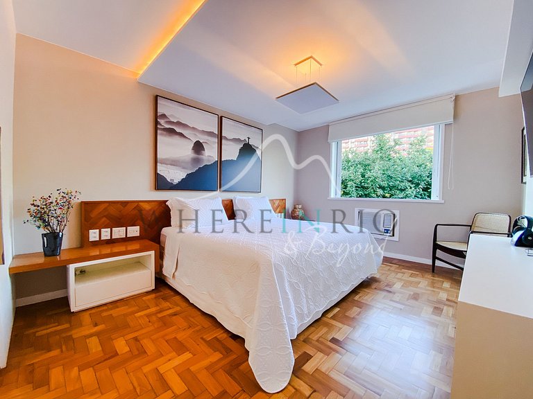 Apartamento com vista mar para férias em Arpoador