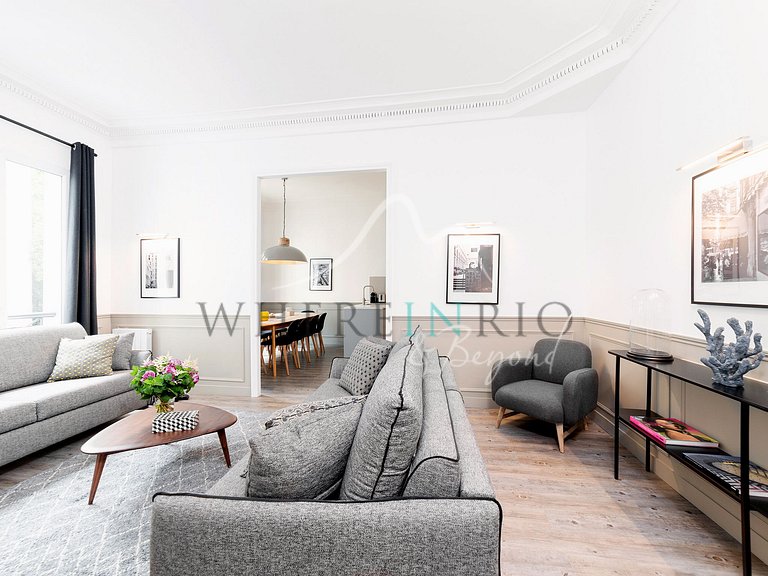Luxuoso apartamento de 4 quartos em Paris