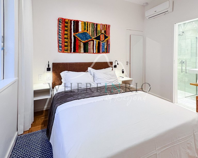 Apartamento reformado com jardim de inverno em Copacabana