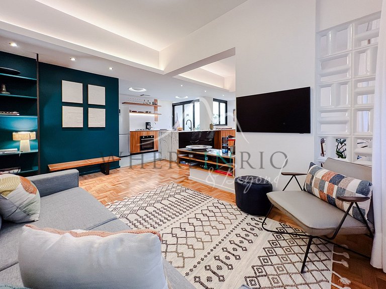 Apartamento reformado con jardín de invierno en Copacabana