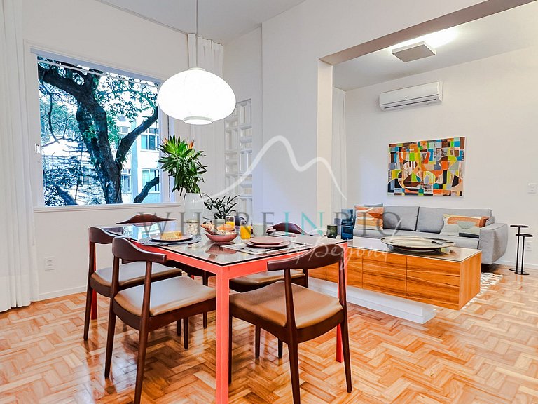 Apartamento reformado con jardín de invierno en Copacabana