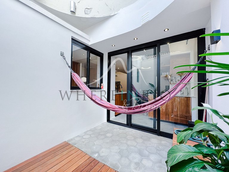 Appartement rénové avec jardin d’hiver à Copacabana