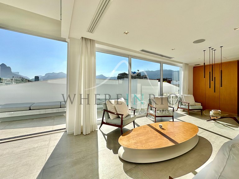 Cobertura duplex com 4 quartos em Ipanema