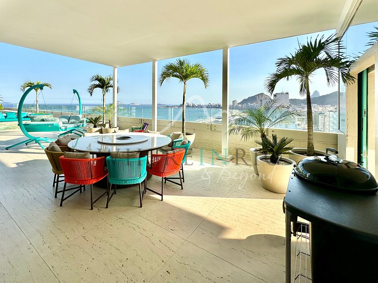 Ático de alta gama con vista al mar en Copacabana