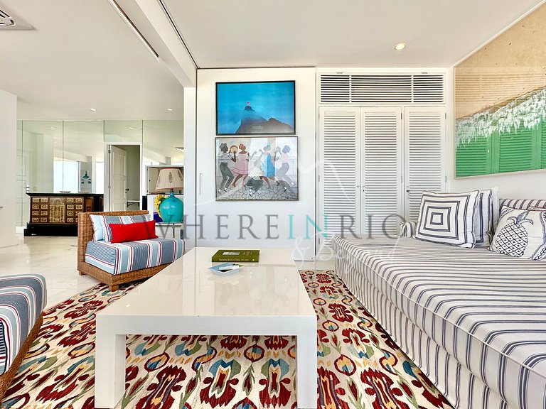 Apartamento de luxo com vista panorâmica do mar no Arpoador