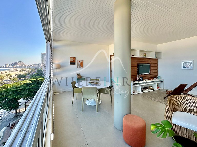 Lindo apartamento vista-mar no Leme