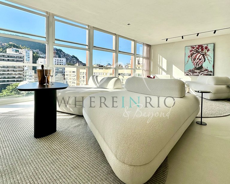 Apartamento de luxo com vista para o Cristo em Ipanema