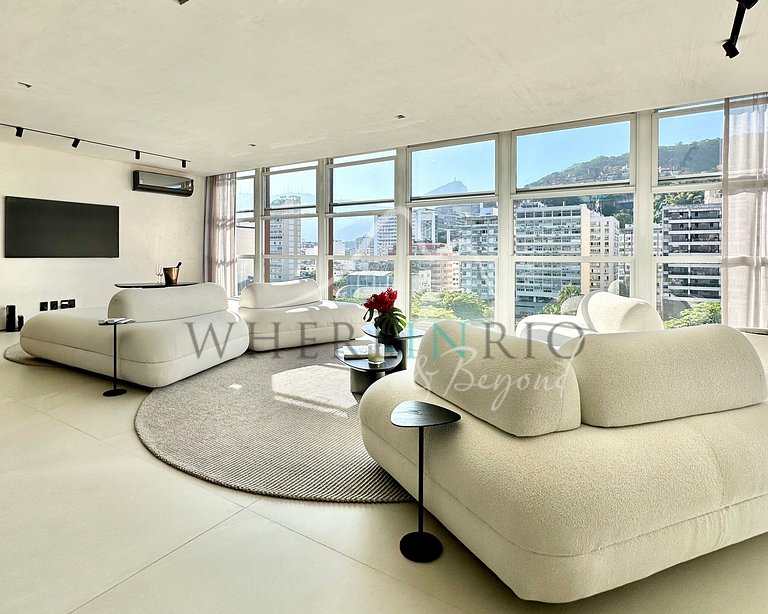 Apartamento de lujo con vista al Cristo Redentor en Ipanema