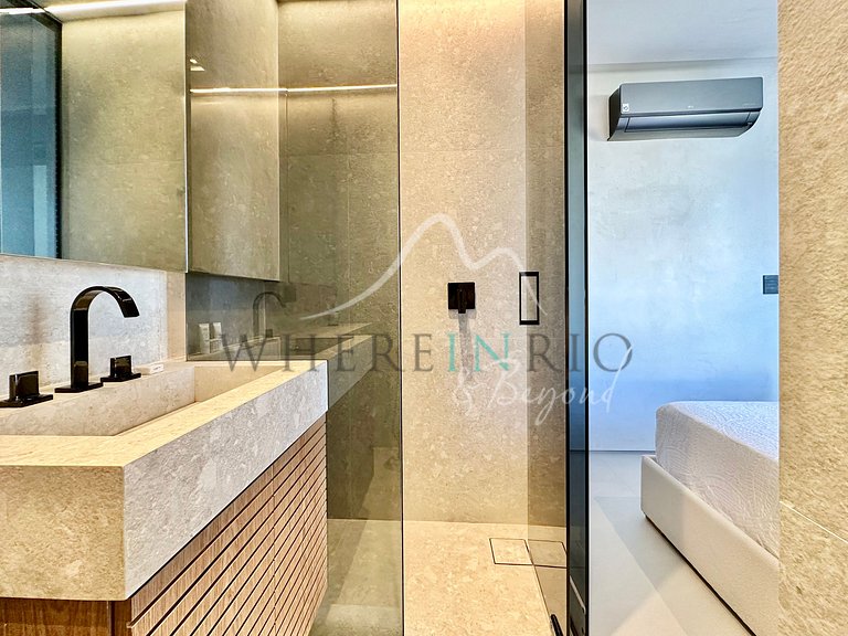 Appartement de luxe avec vue sur le Christ Rédempteur à Ipan