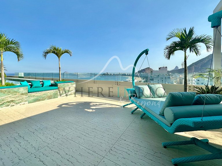Penthouse de luxe en bord de mer à Copacabana