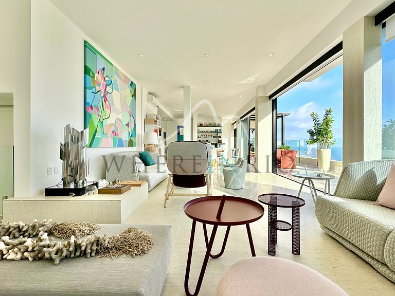 Wonderful beachfront penthouse in Copacabana