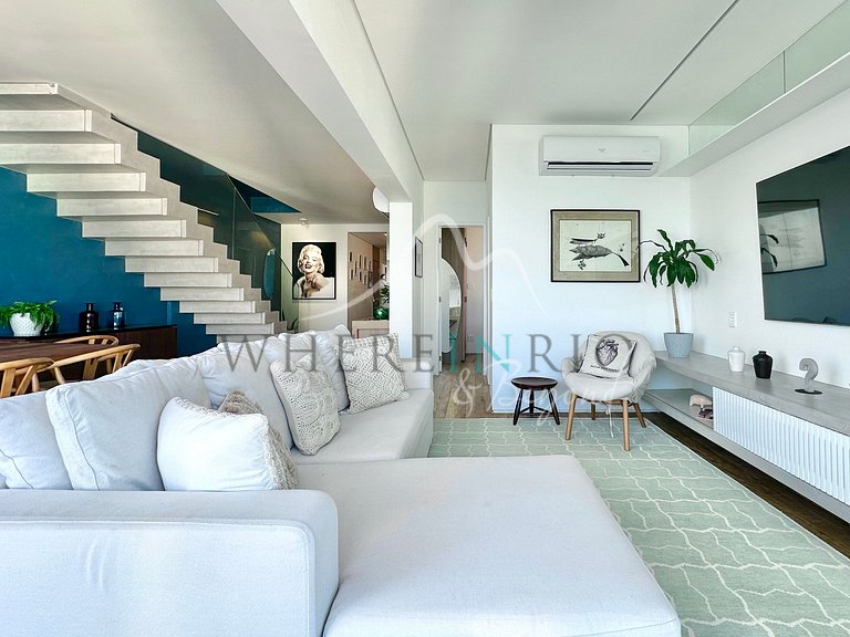 Hermoso Ático Triplex con Vista al Mar en Ipanema