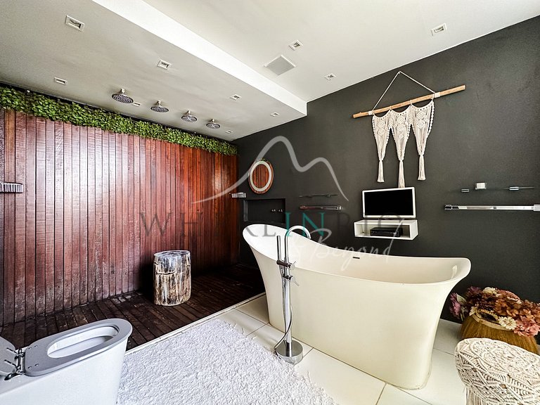 Casa de luxo com piscina infinita para aluguel de férias em
