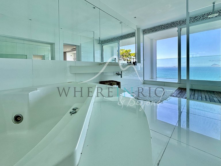 Casa de luxo com piscina infinita para aluguel de férias em