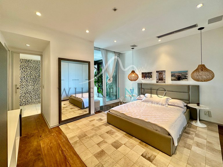 Casa de luxo com piscina infinita para aluguel de férias em